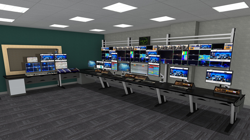 Custom Consoles Module-R and MediaWall Chosen by British Free-to-Air Broadcaster for Production Control Gallery